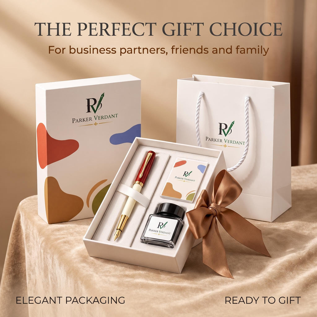 Nara Series Fountain Pen Gift Set - Red