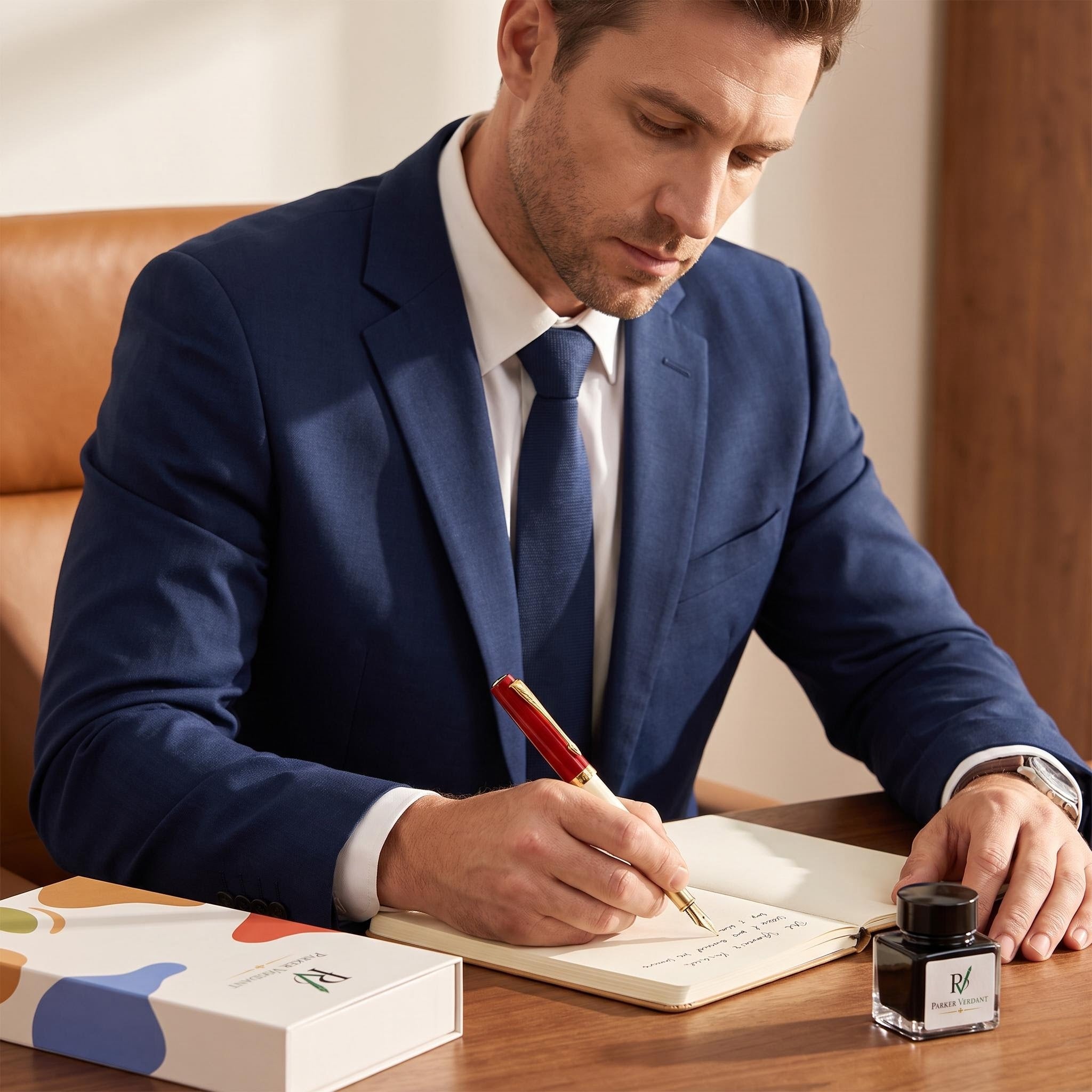 Nara Series Fountain Pen Gift Set - Red