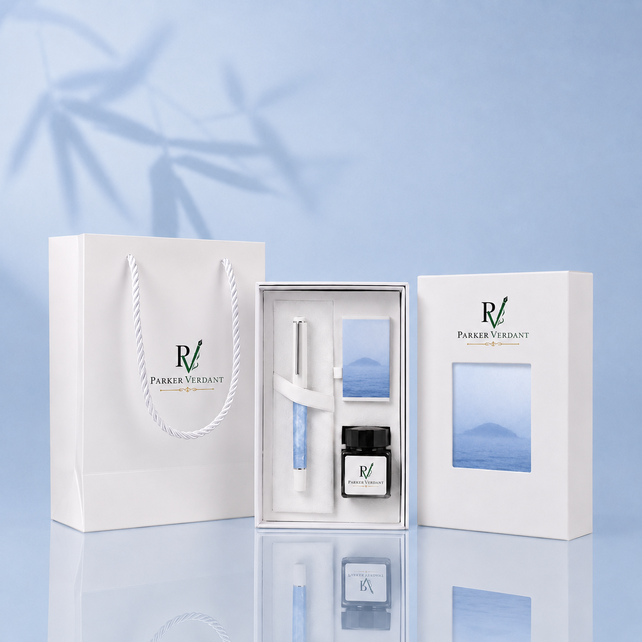 Island Breeze Fountain Pen Gift Set - Blue