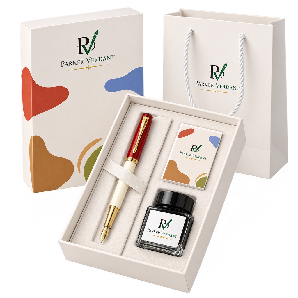 Nara Series Fountain Pen Gift Set - Red