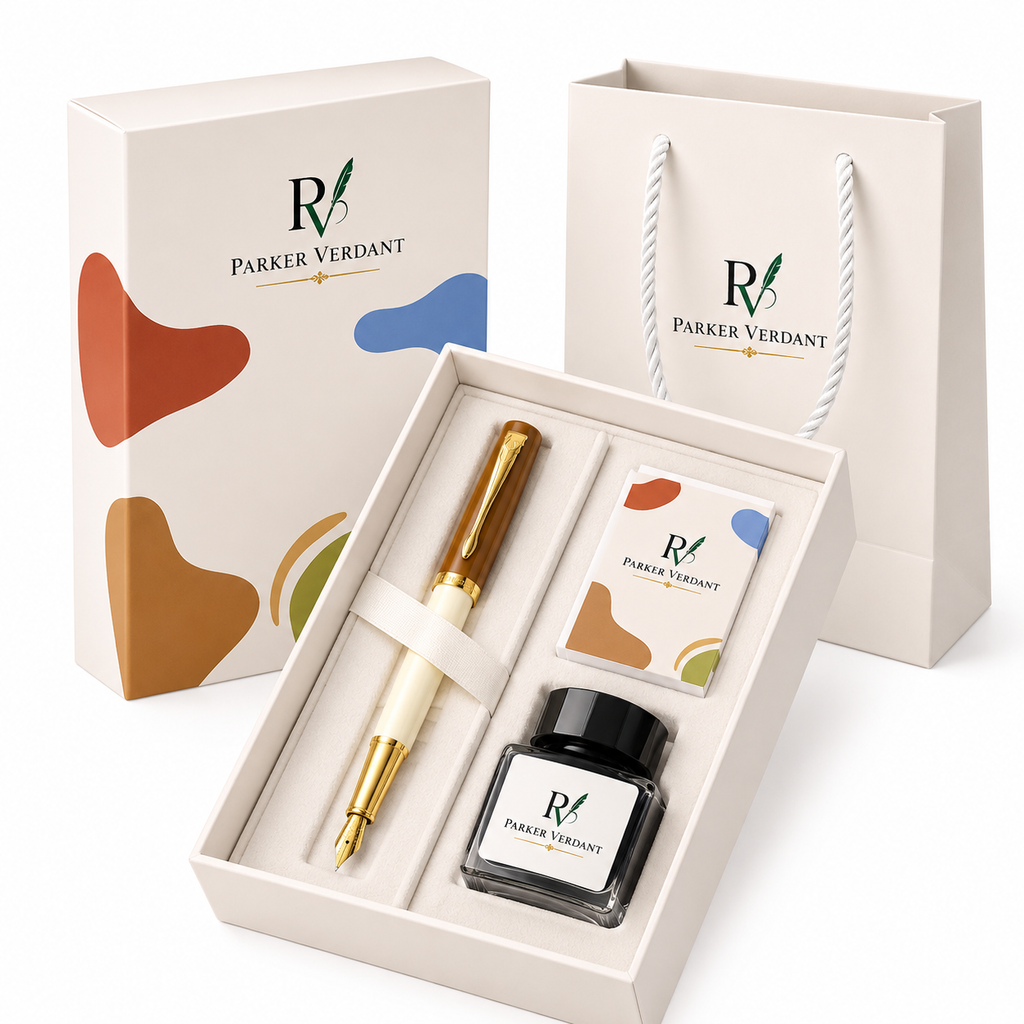 Nara Series Fountain Pen Gift Set - Brown