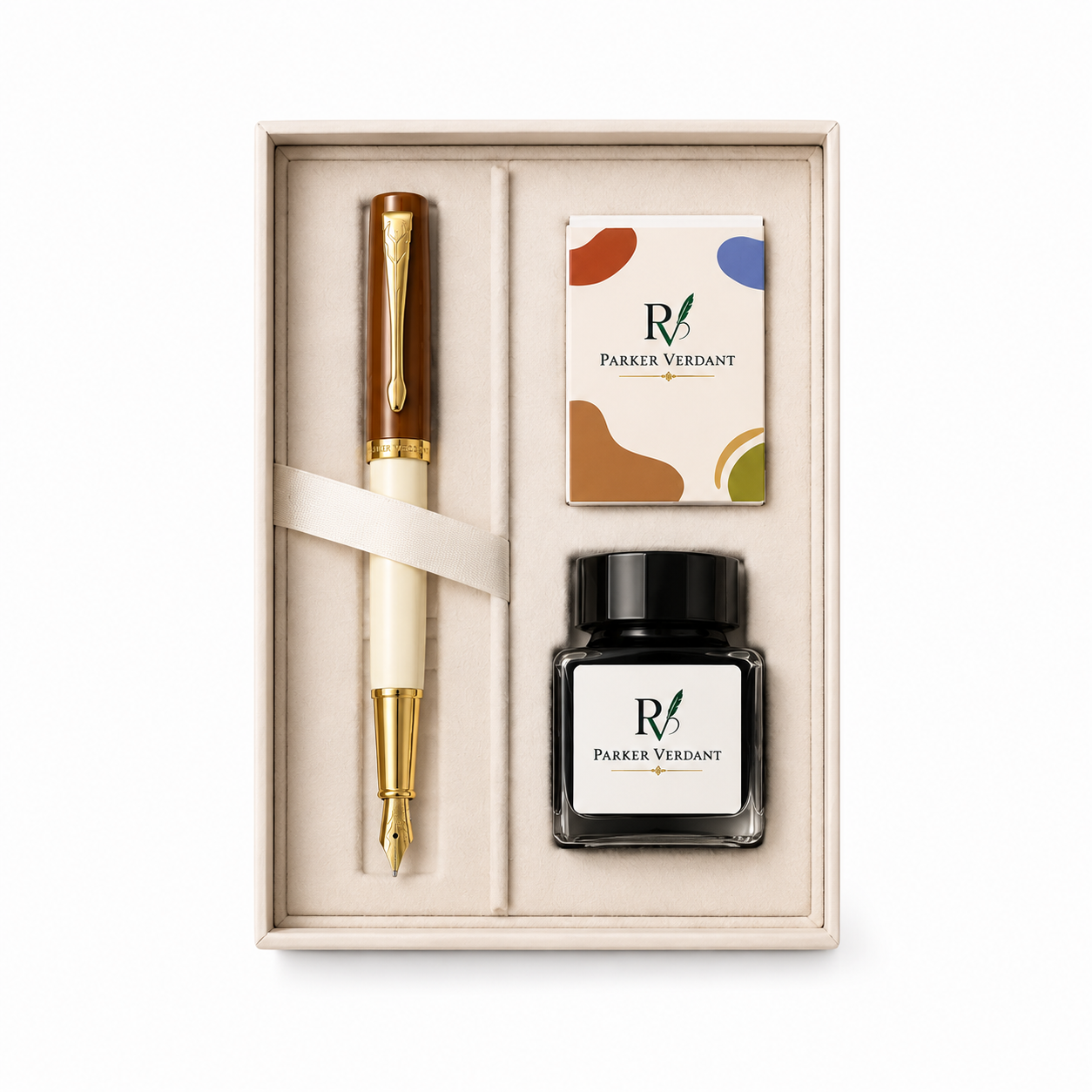 Nara Series Fountain Pen Gift Set - Brown