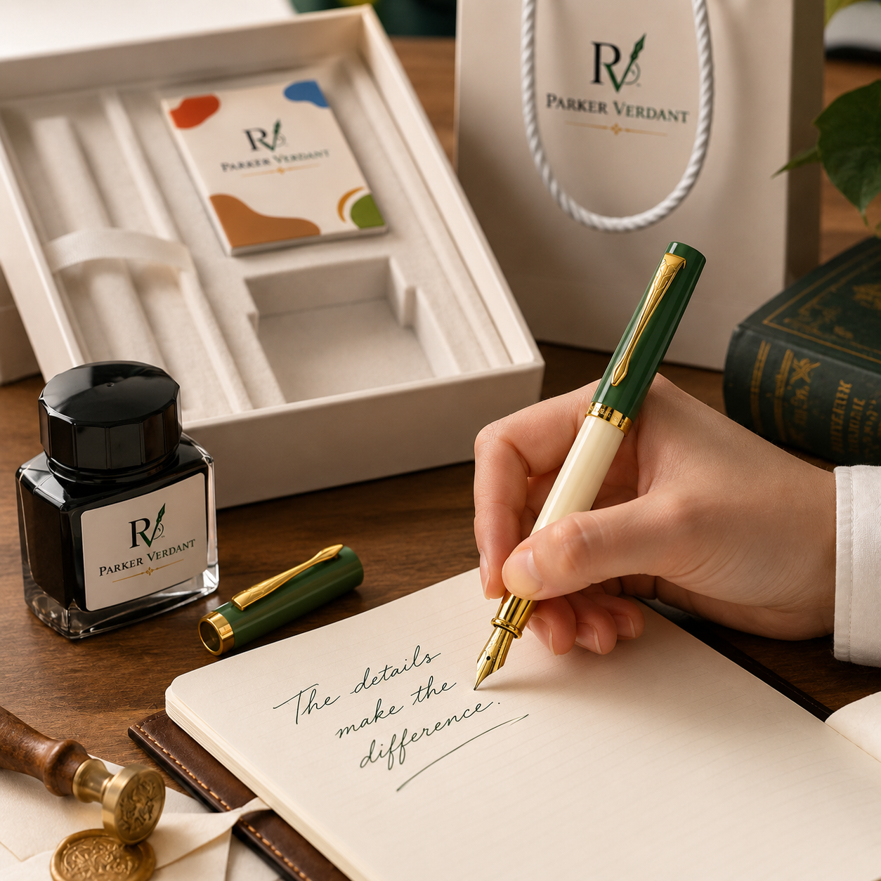 Nara Series Fountain Pen Gift Set - Green