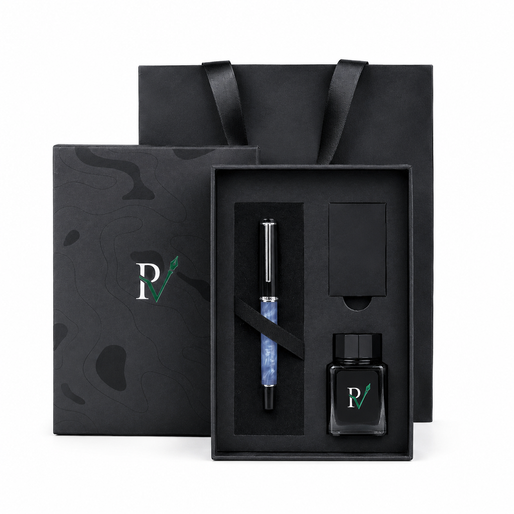 Acrylic Fountain Pen Gift Set - Blue