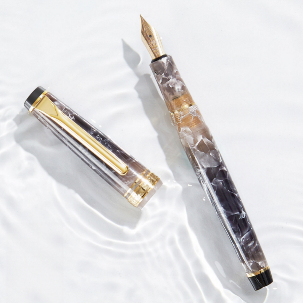 Marble Series Fountain Pen Gift Set - Black
